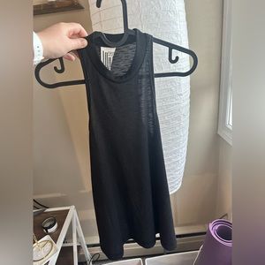 Free People Black High Neck Tank Top